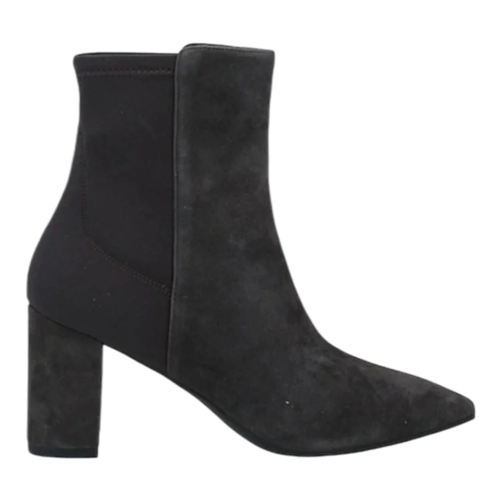 Stuart Weitzman Lonnie 75 Suede Booties, Slate Gray US‎ 5.5 MSRP $575 New